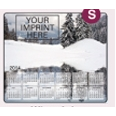 Stock Art Background Hard Surface Calendar Mouse Pads - Winter Lake